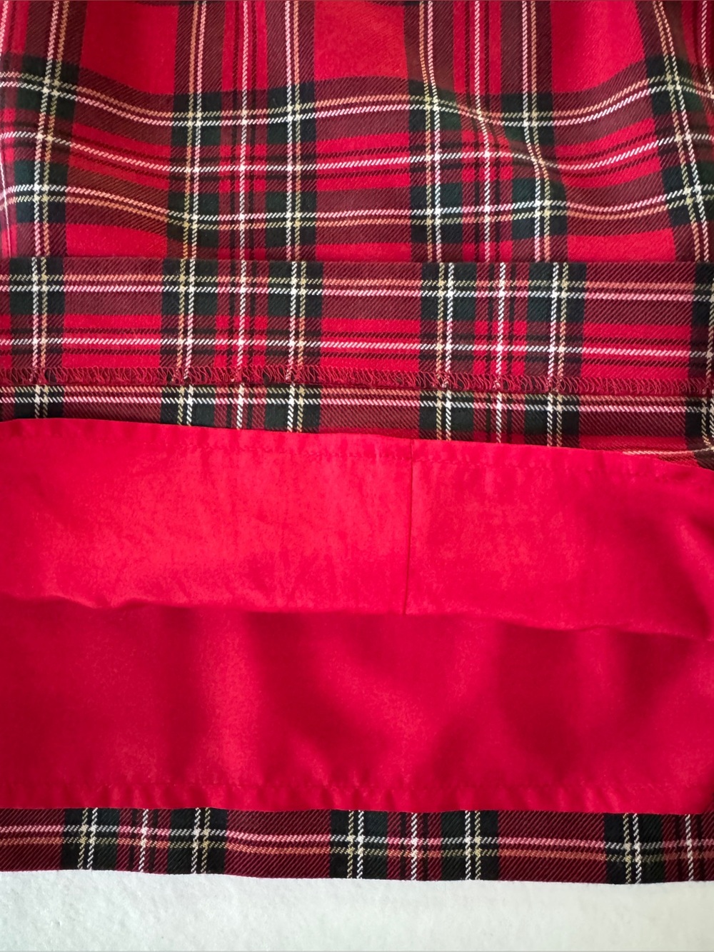 TALBOTS Classic Tartan Plaid Holiday Lined Skirt Machine Washable Side Zip (4P) - Picture 14 of 17